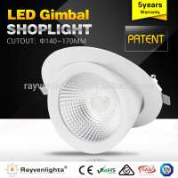 rayvenlights Adjustable 360 degree rotating 30w indoor cob australia led downlight